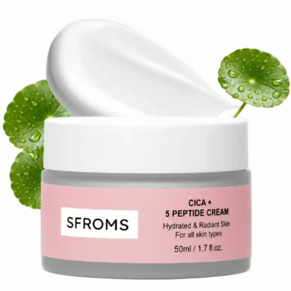 Cica + 5 Peptide Cream – Firming & Repair Korean Skincare Moisturizer | SFROMS