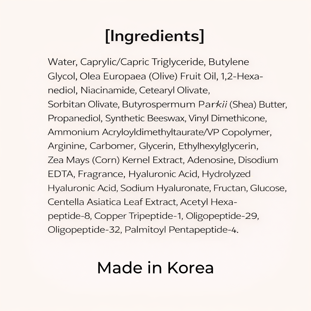 Cica + 5 Peptide Cream