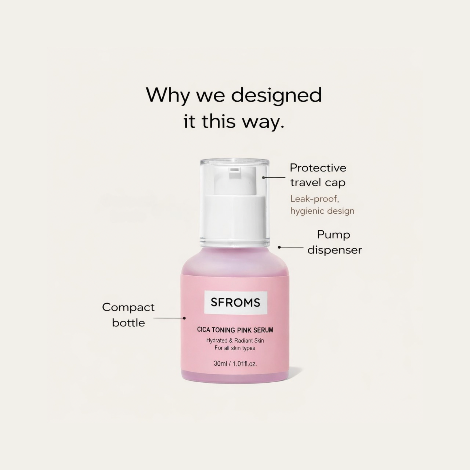 Cica Toning Pink Serum